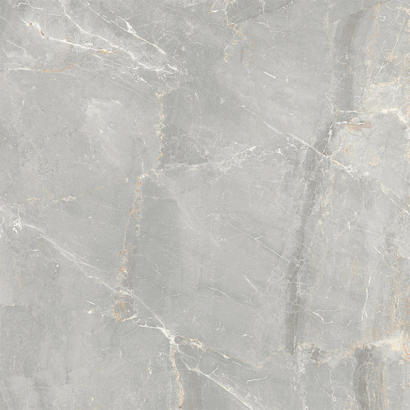 Charisma Pearl grey stone look matte porcelain tile for floor and wall made in Italy. 24x24" size.