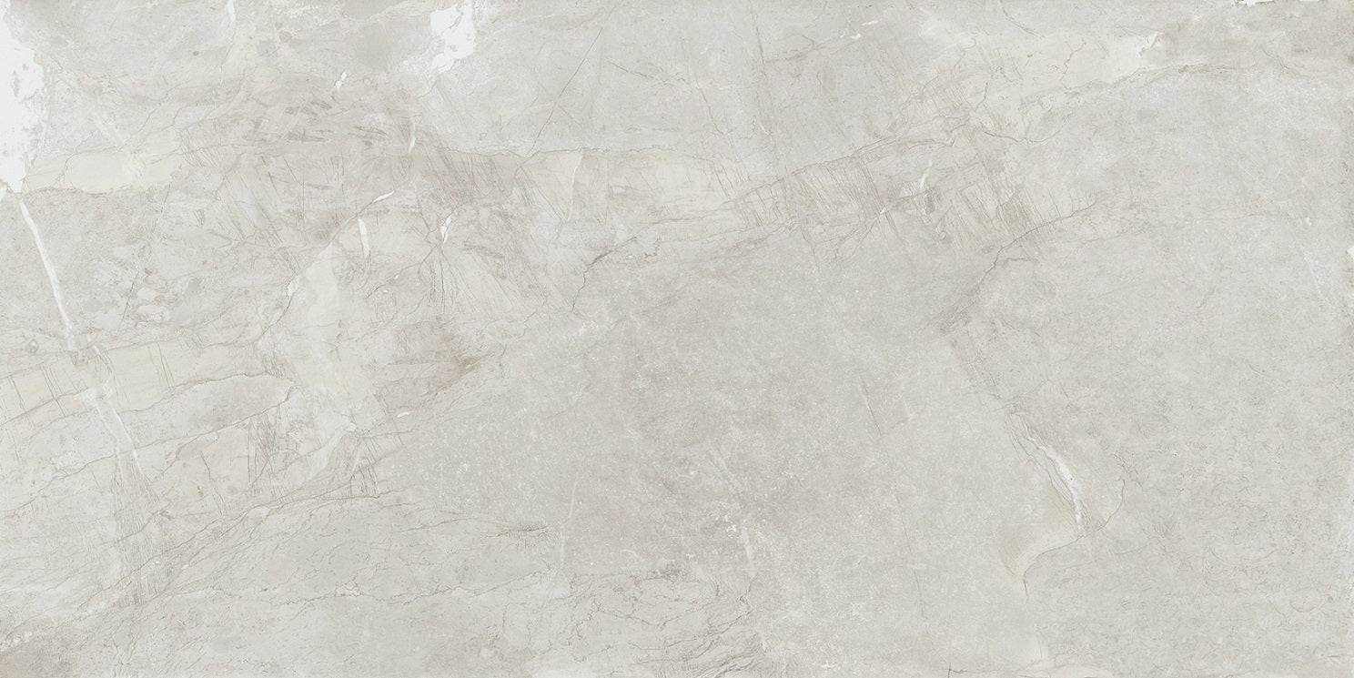 Iroc White stone look matte porcelain tile for floor and wall made in Italy. 12x24" size.