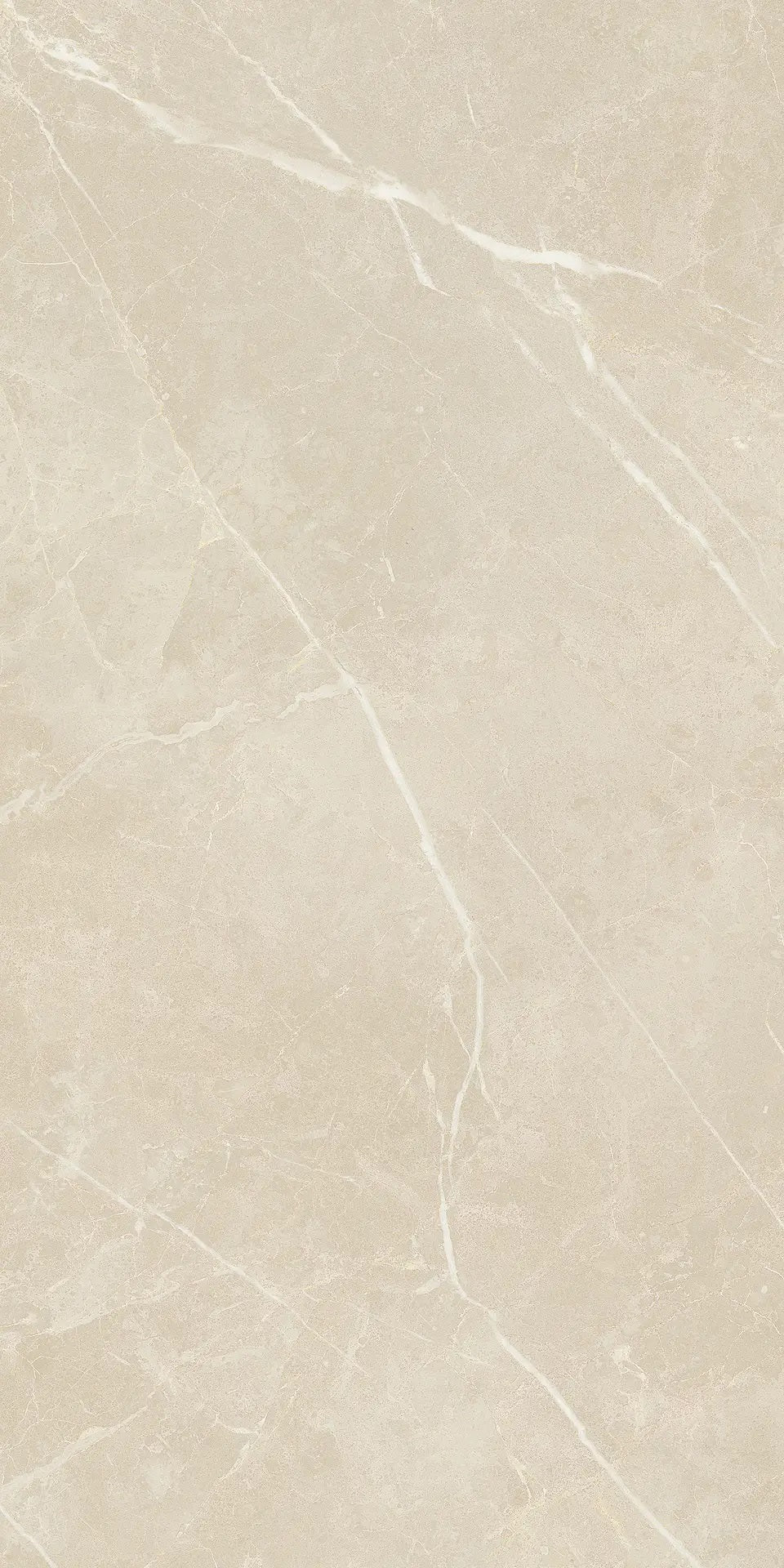 Vision Almond stone look polished porcelain tile for floor and wall made in Italy. 12x24" size.