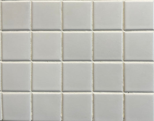 York Satin White Mosaic